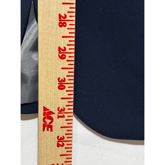 New Haggar Men’s Premium Stretch Blazer Suit Jacket Blue Slim Fit 42L work Class - Picture 6 of 12